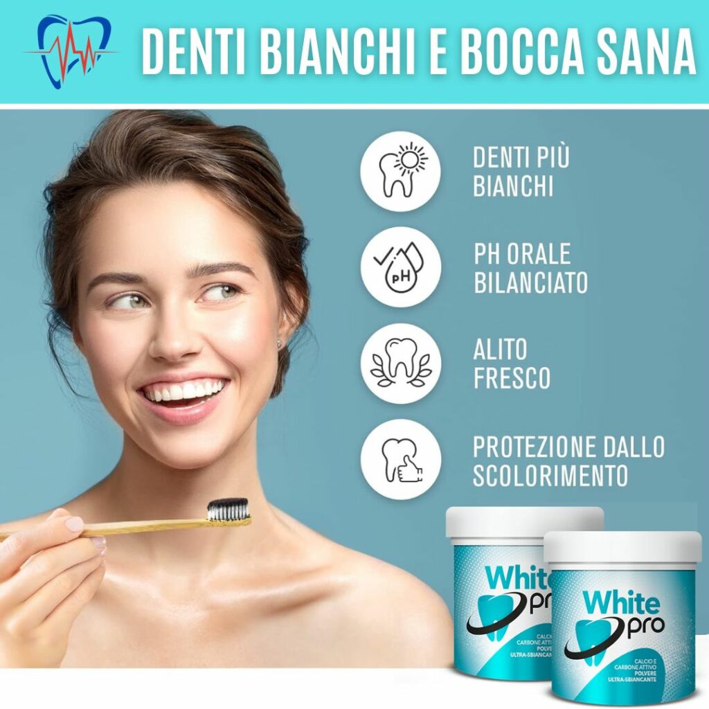 prodotto sbiancante denti